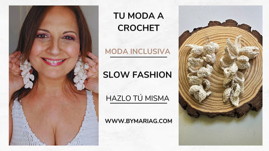 TUTORIAL DE PENDIENTES DE CROCHET "HOJAS DE RACIMOS DE ACACIA"