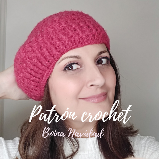 PATRÓN BOINA DE CROCHET NAVIDAD
