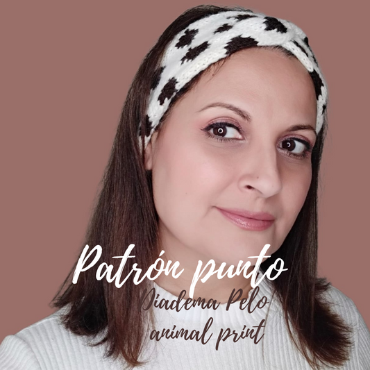 PATRÓN TURBANTE DE PUNTO ANIMAL PRINT