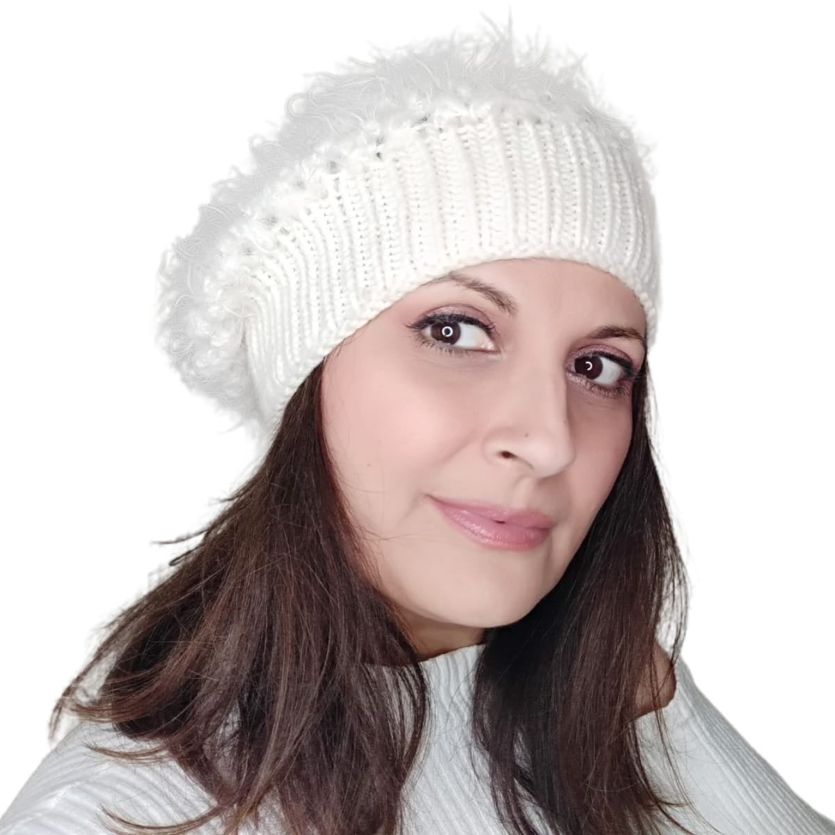 PATRÓN BOINA DE CROCHET COPO DE NIEVE