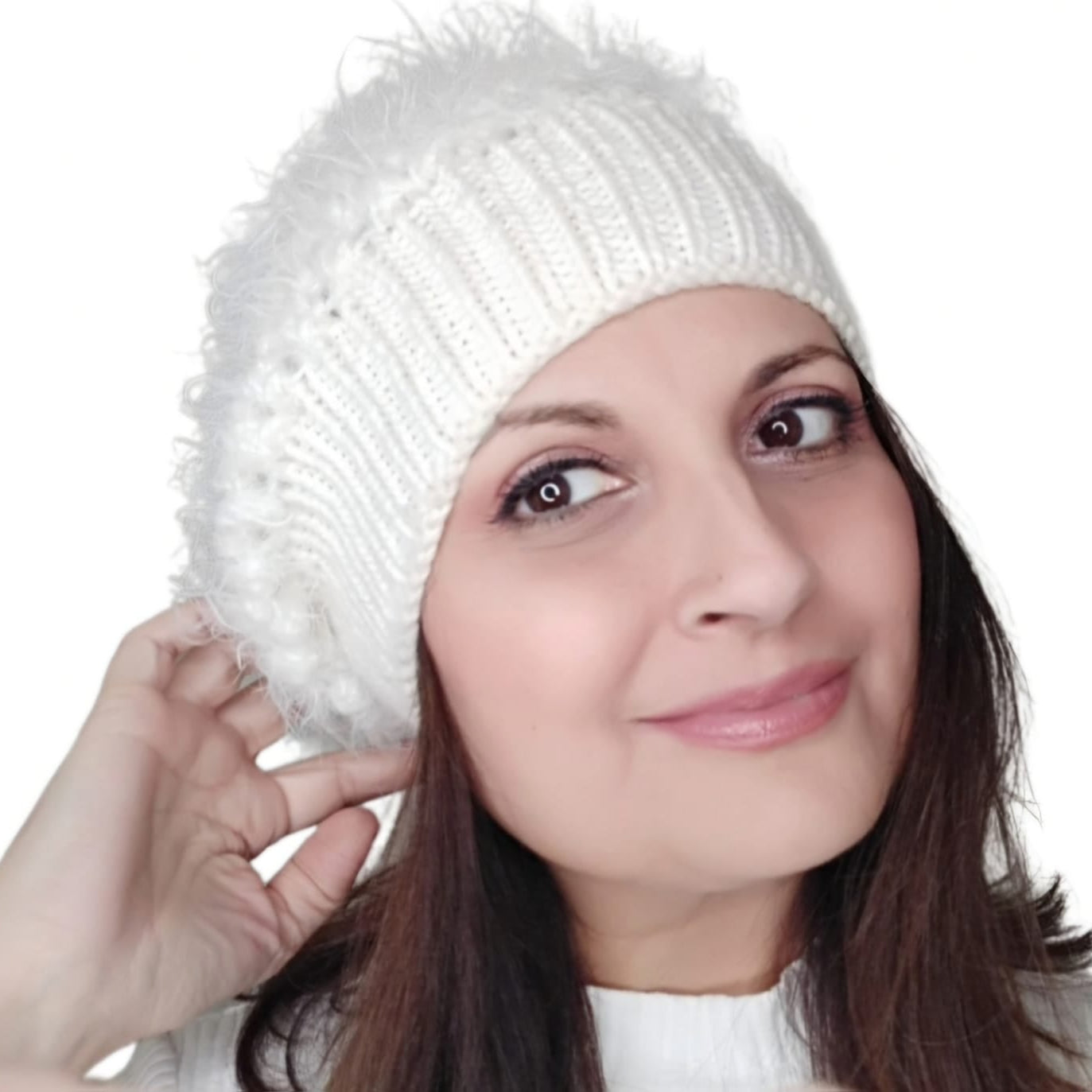 PATRÓN BOINA DE CROCHET COPO DE NIEVE