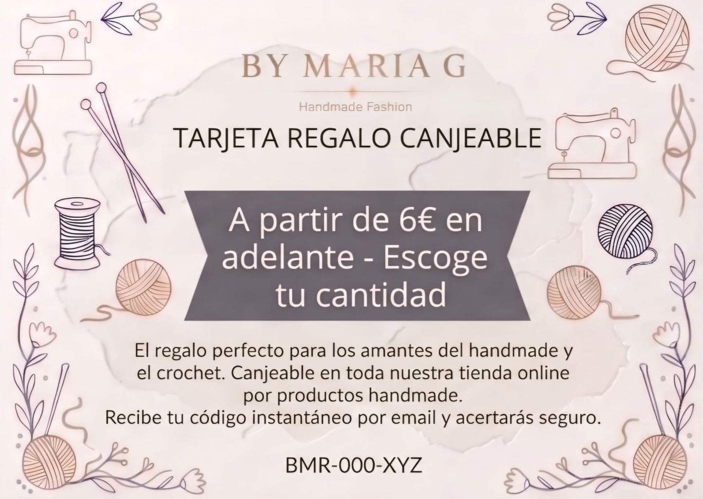 Tarjeta de Regalo By Maria G